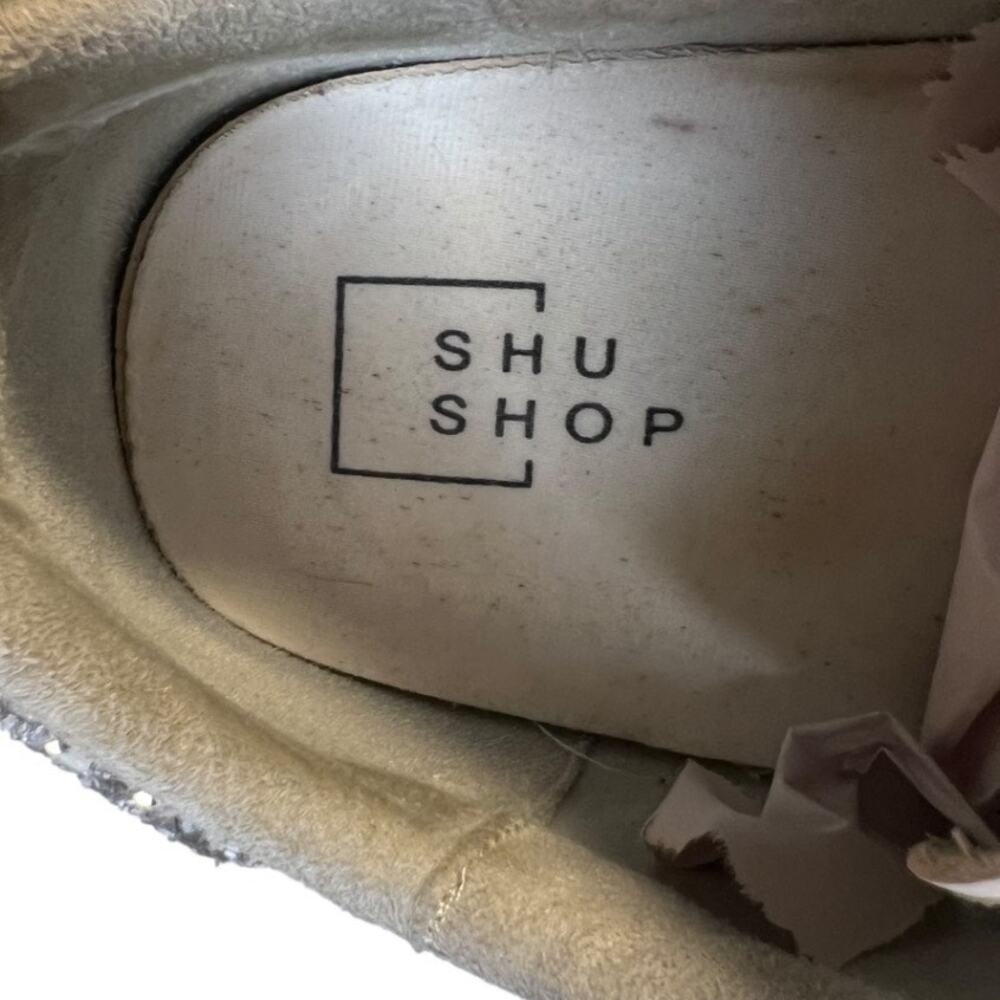 SHU SHOP, Paz low-top sneakers White & Lime green w glitter star silver laces,10 - Picture 10 of 13